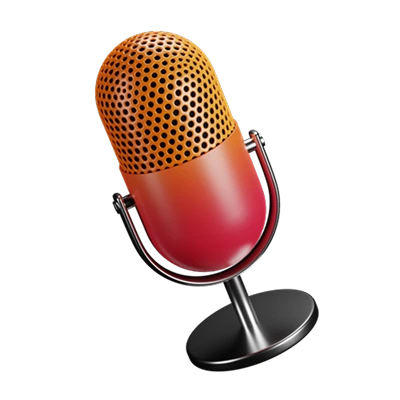 Microphone icon for turning thoughts into content